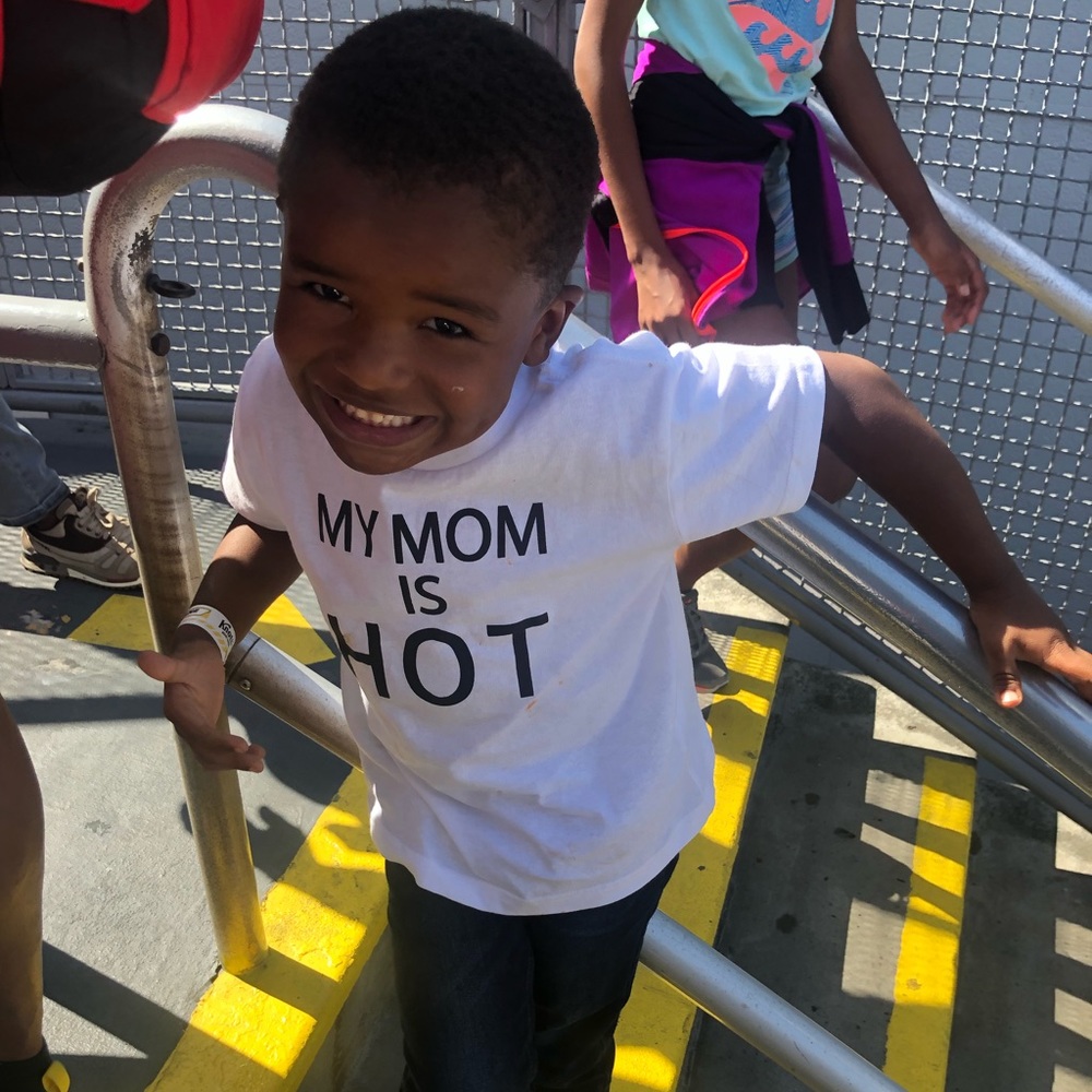 My Mom Is Hot Kid’s Tee